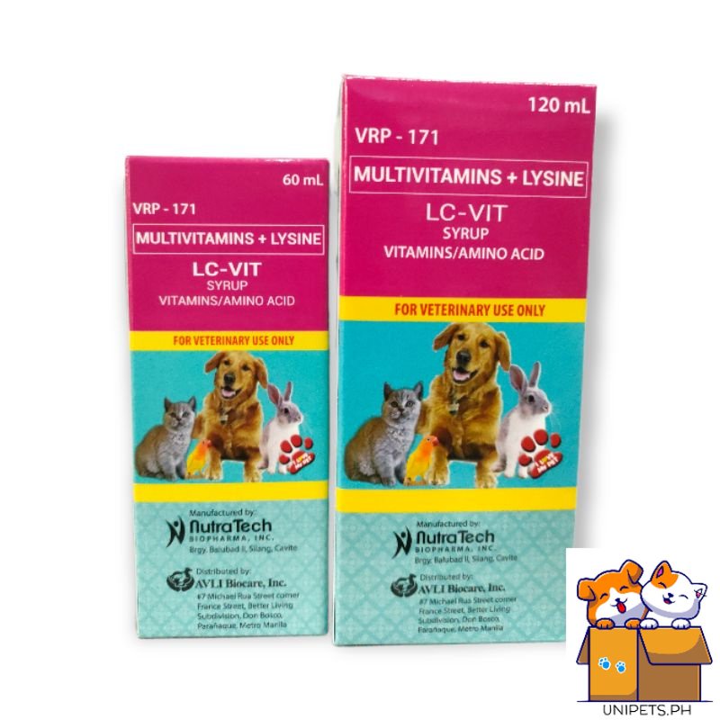LCVIT Multivitamins 120ml For Pets, Dogs, Cats and Other Animals