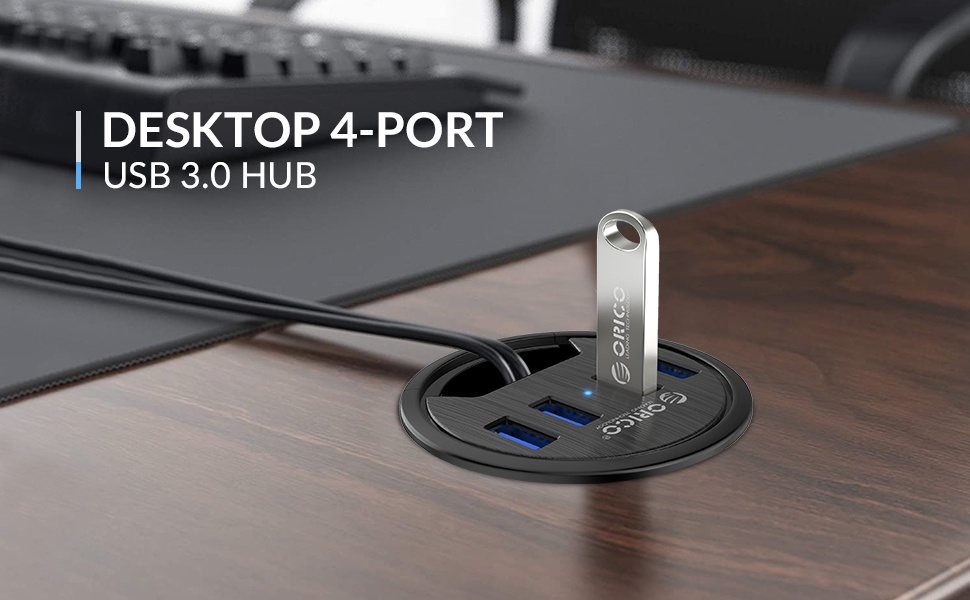 ORICO Desktop Grommet USB 3.0 Hub TypeC High Speed Splitter with SD TF