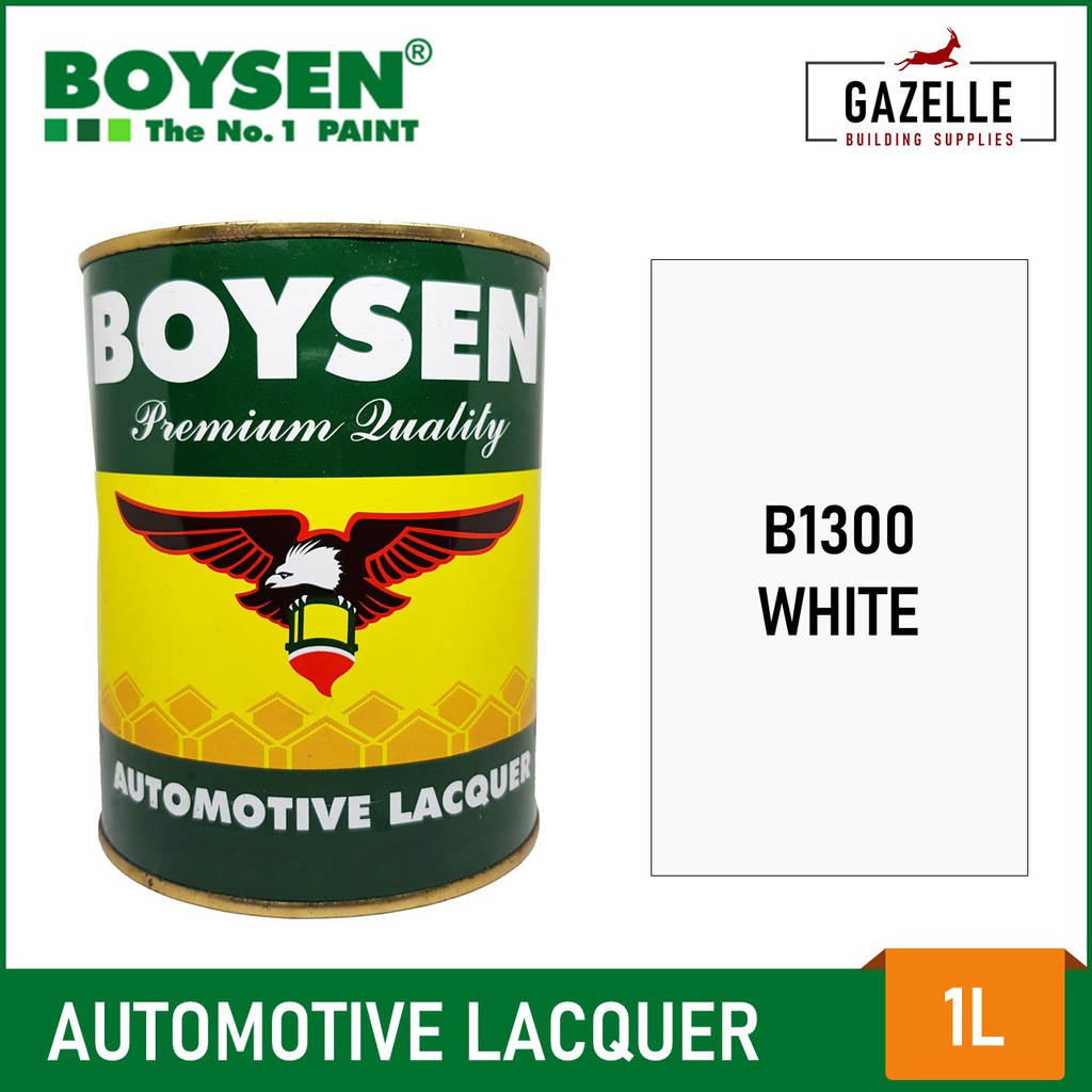 Boysen Automotive Lacquer White B1300 1L Shopee Philippines