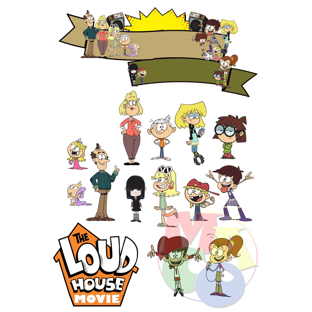 Loud House Movie Cake Toppers Cupcake Toppers Shopee Philippines