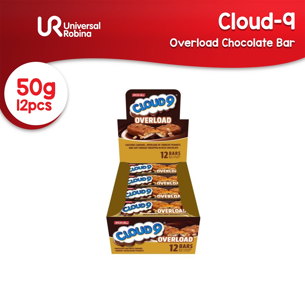 Cloud 9 Overload Chocolate Bar (50g x 12) Shopee Philippines