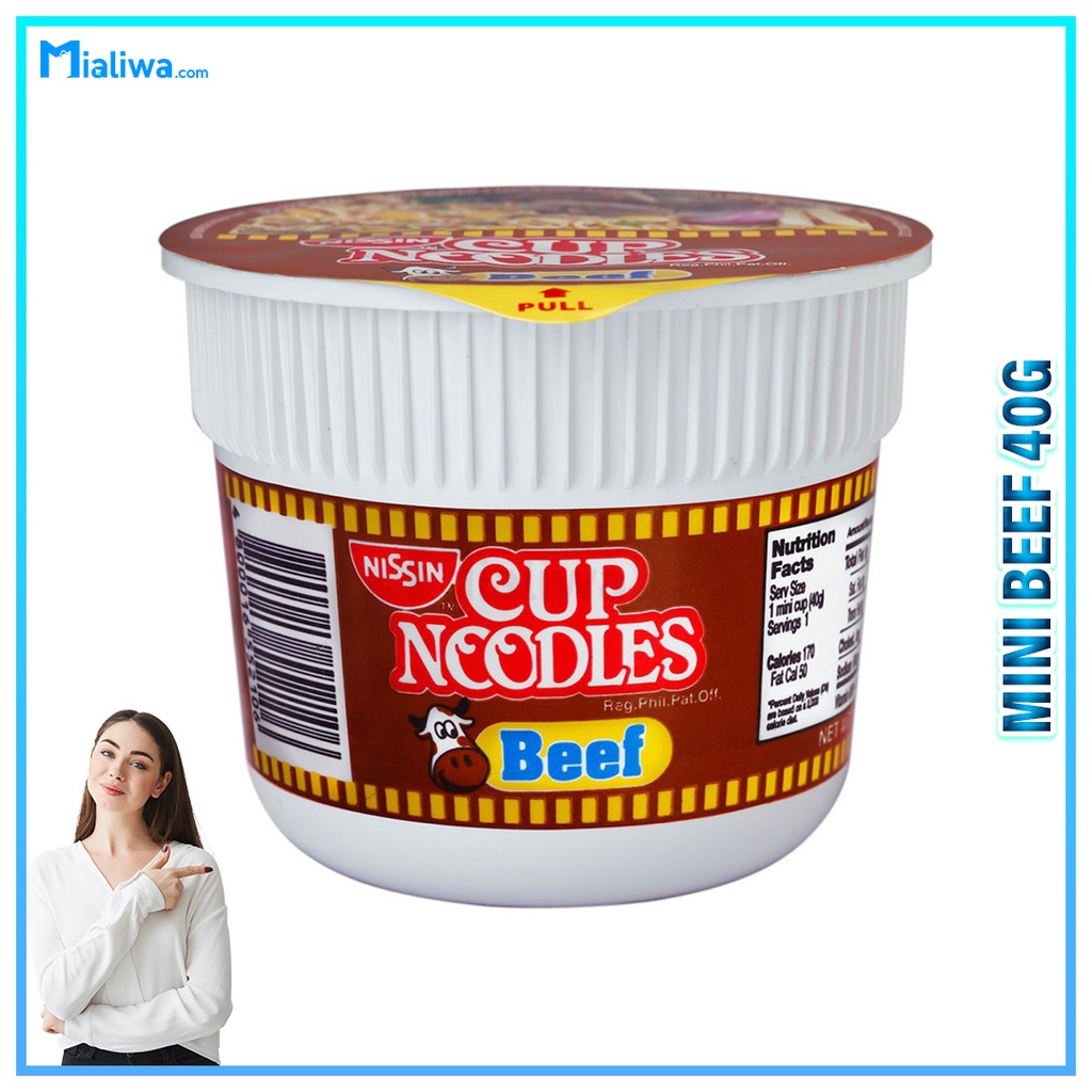 Nissin Cup Noodles Soup Sotanghon Chicken, Batchoy, Spicy Hot Beef