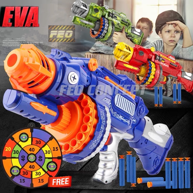 Toy Gun For Kids Electric Toy Gun pellet Toy Guns For Boys Soft Bullets Toy Gun With Light And