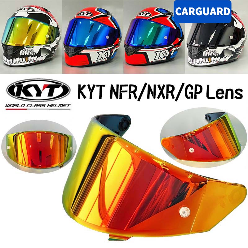 Carguard KYT NFR/NXR/GP Lens Visor Revo Lens Fit for KYT Helmet Iridium