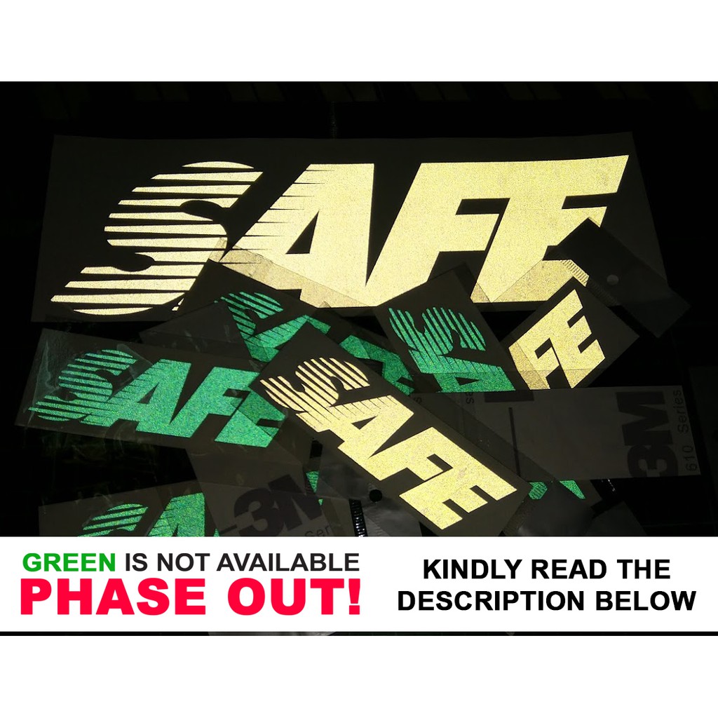 SAFE STICKER (3M REFLECTORIZED 610 SERIES) Shopee Philippines