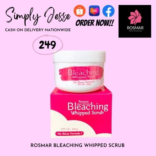 Rosmar Bleaching Whipped Scrub 100g and 300g, Rosmar Lotion, Kagayaku