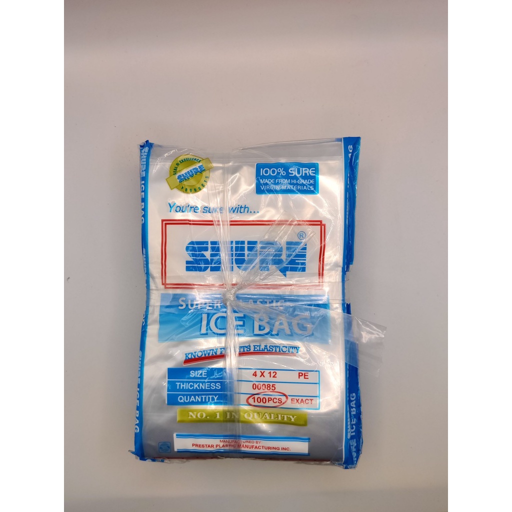 Ice Bags (SHURE, WHITE HORSE, STAREX) sold per 500 pcs Shopee Philippines