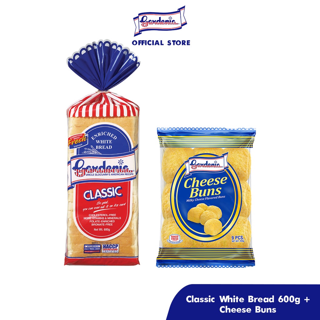 Gardenia Classic White Bread 600g + Cheese Buns Shopee Philippines