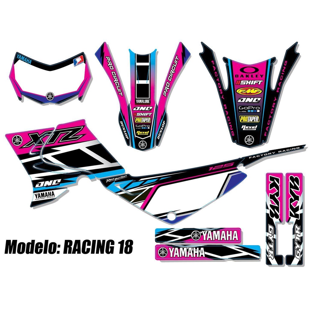 XTZ 125 Decal Sticker Laminated Full Set Shopee Philippines