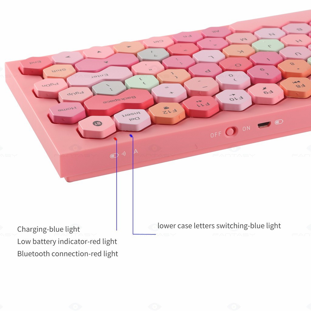 Mofii Phoenix Wireless Bluetooth Rechargeable Keyboard 83 Key Mini