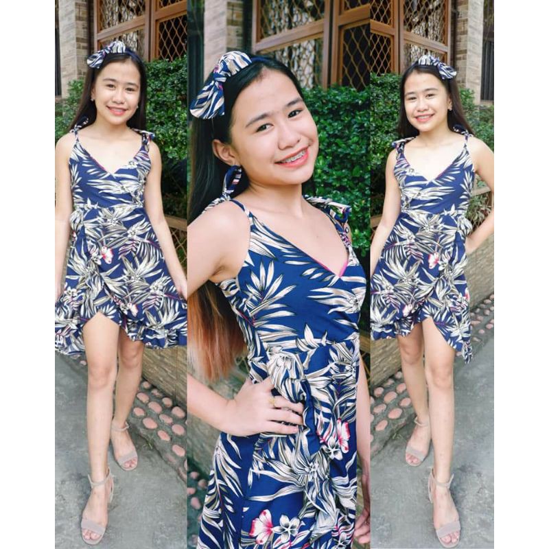 aloha RAFFLED DRESS FOR KIDS 8 to 12 year old Shopee Philippines