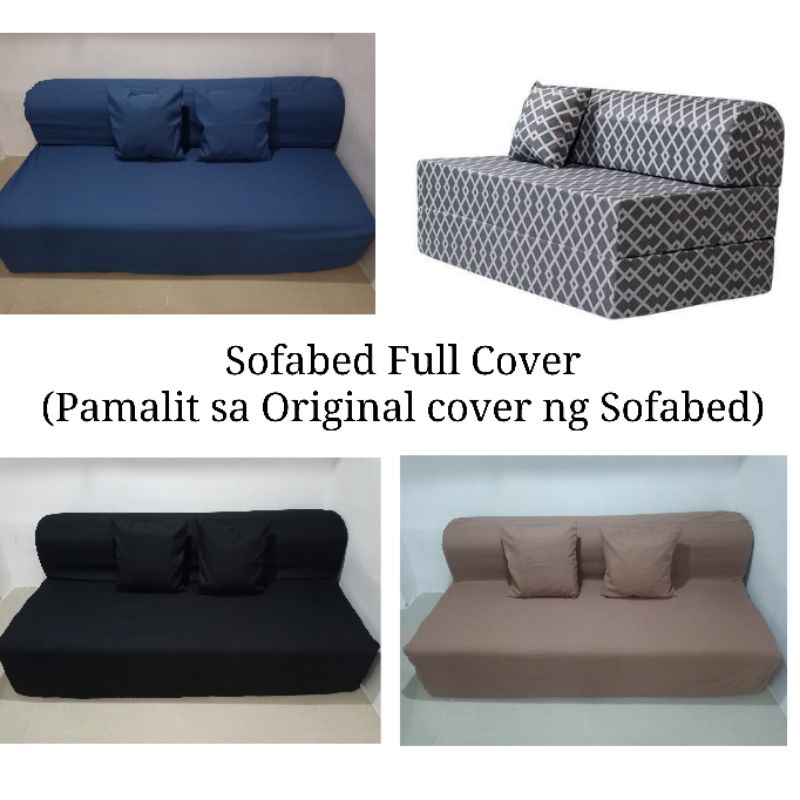 Sofabed Full Cover May Zipper (Plain Color) Shopee Philippines