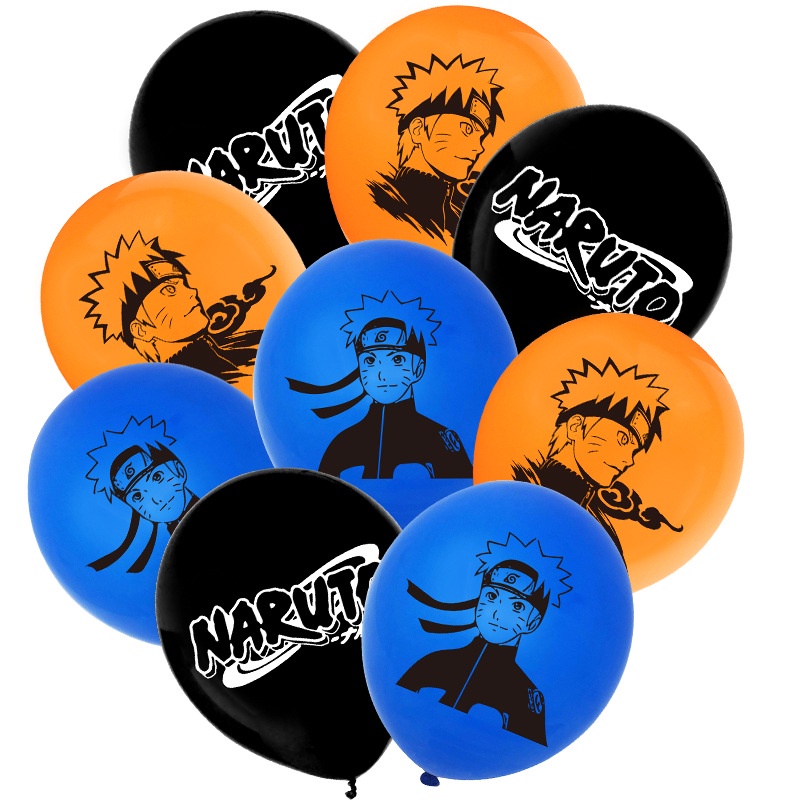 18pcs Naruto theme decoration Uzumaki Naruto latex balloons animation