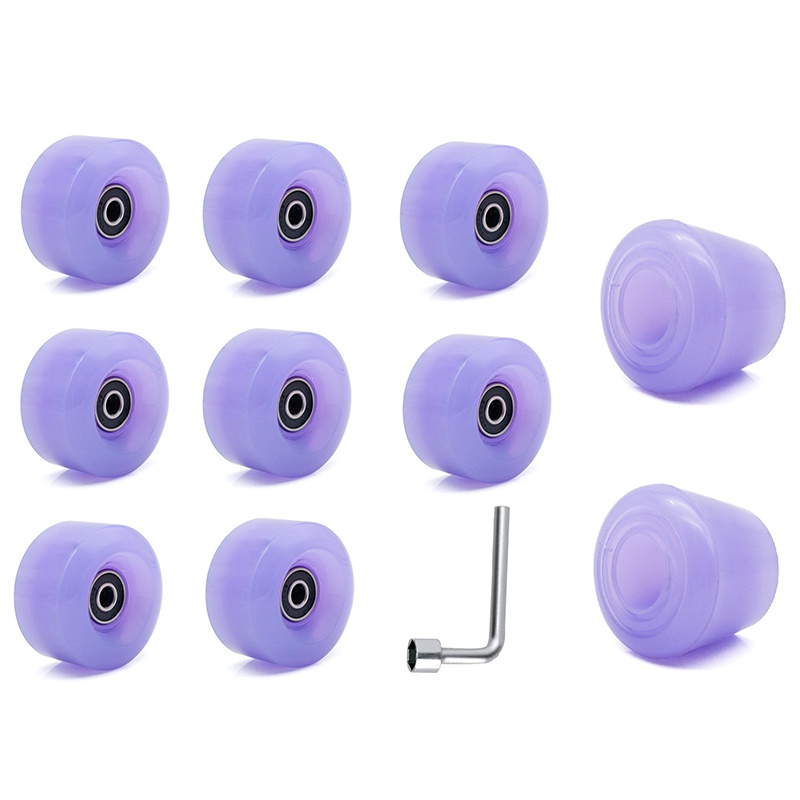 Roller Skate Wheels with Bearings and Toe Stoppers,for Double Row