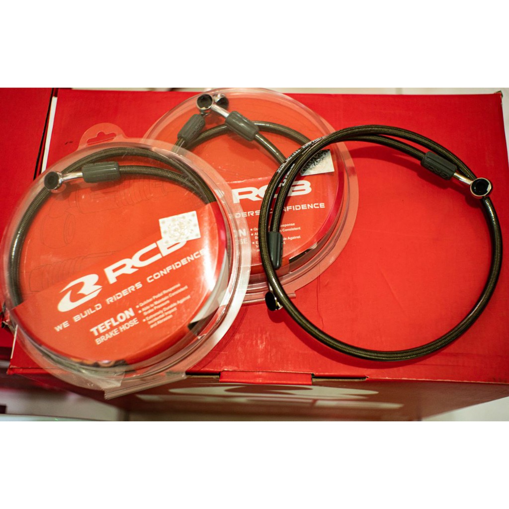 RCB Teflon Brake Hose 850mm Titanium (AEROX/NMAX/MIO/UNIVERSAL