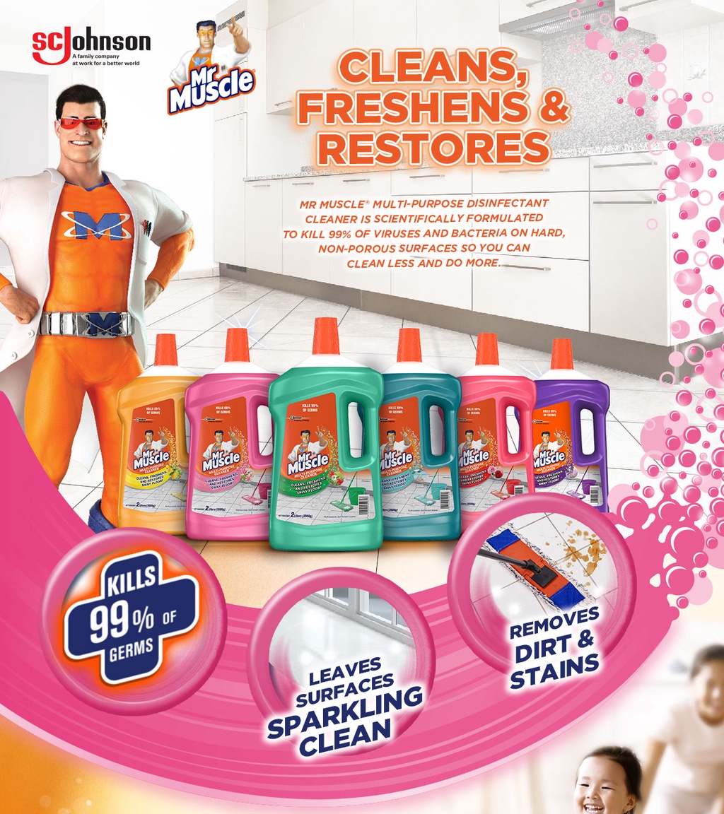 Mr. Muscle All Purpose Cleaner 3.7L Lavender Shopee Philippines