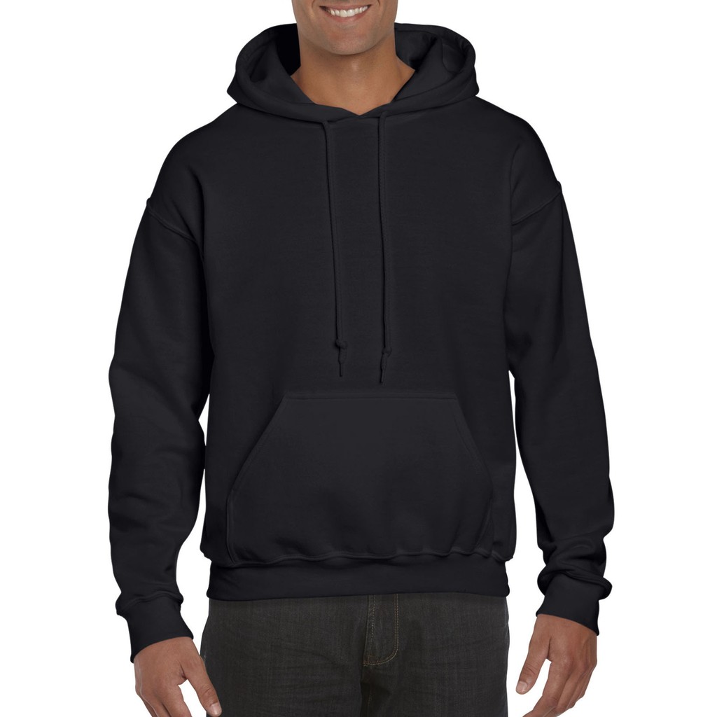 Gildan Heavy Blend Adult Hooded Sweatshirt (Black) Shopee Philippines