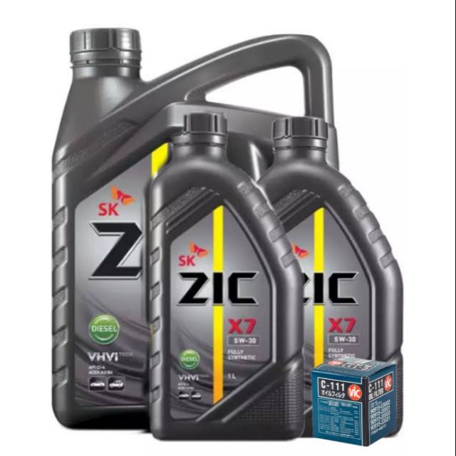 Change Oil Bundle for Toyota Innova, Hiace, Fortuner 8 liters Zic X7