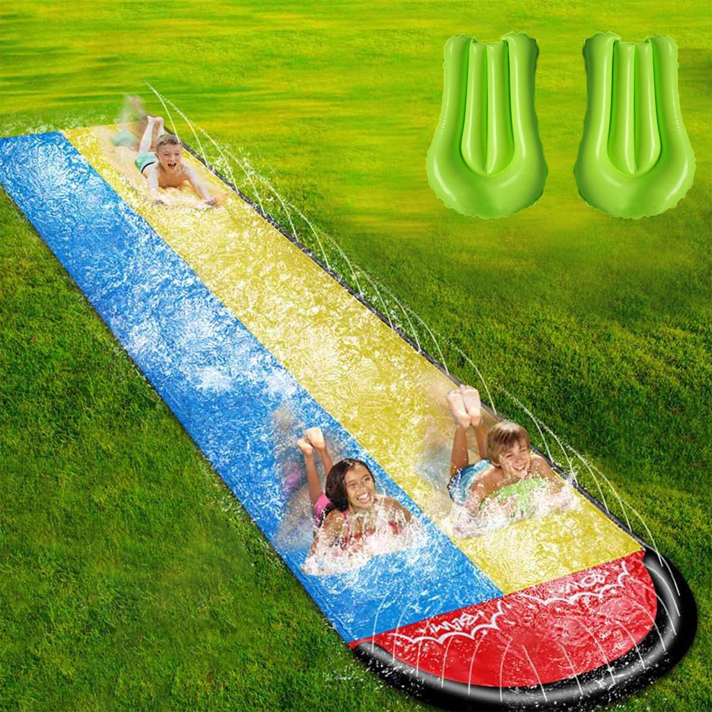 Inflatable Water Slide Mat PVC Single Waterslide Giant Surf Water Slide Fun Lawn Water Slides