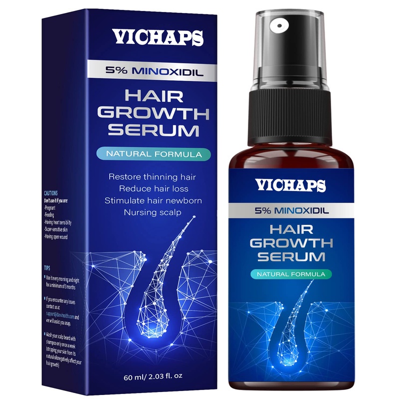 5 Minoxidil Hair Growth Serum with Biotin Hair Regrowth Treatment To