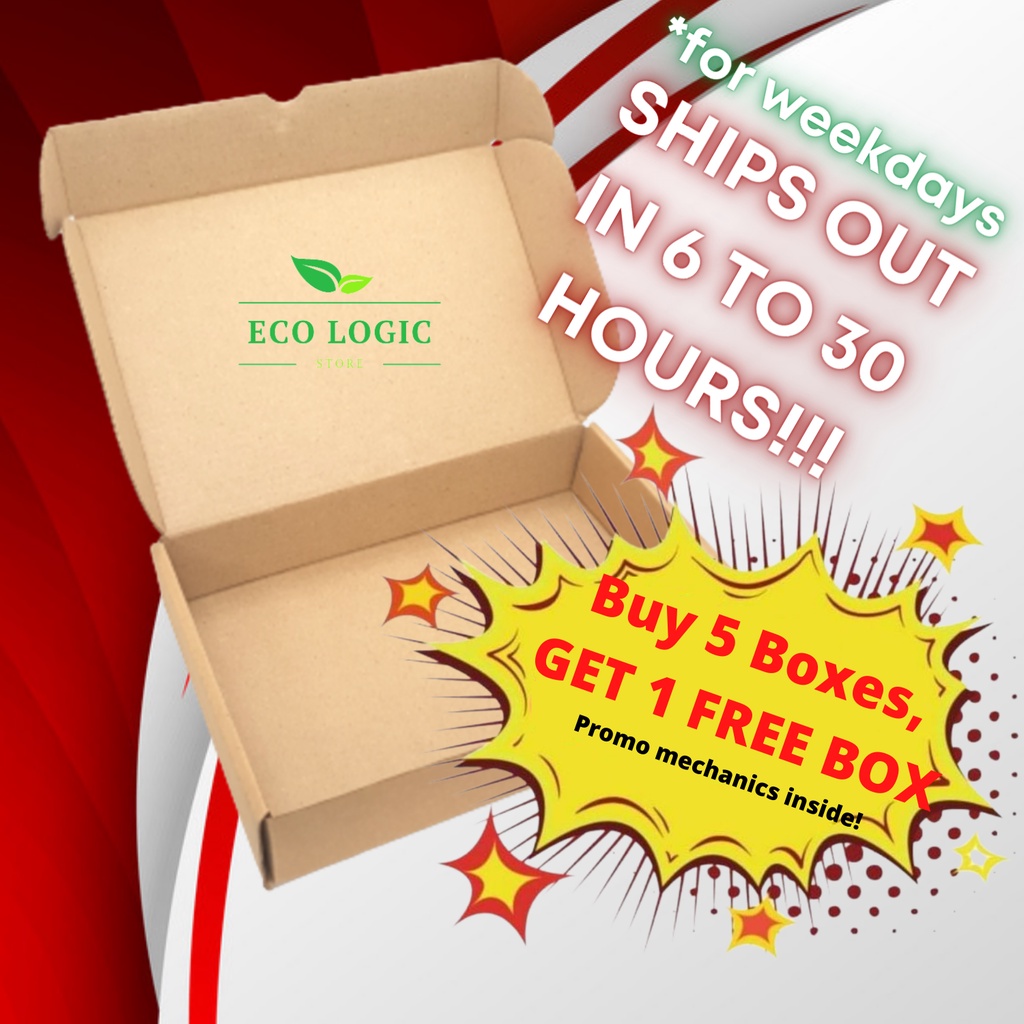 1 Quality Mailer Box 5pcs (5+1) Low Price Carton Brown Paper Kraft gift