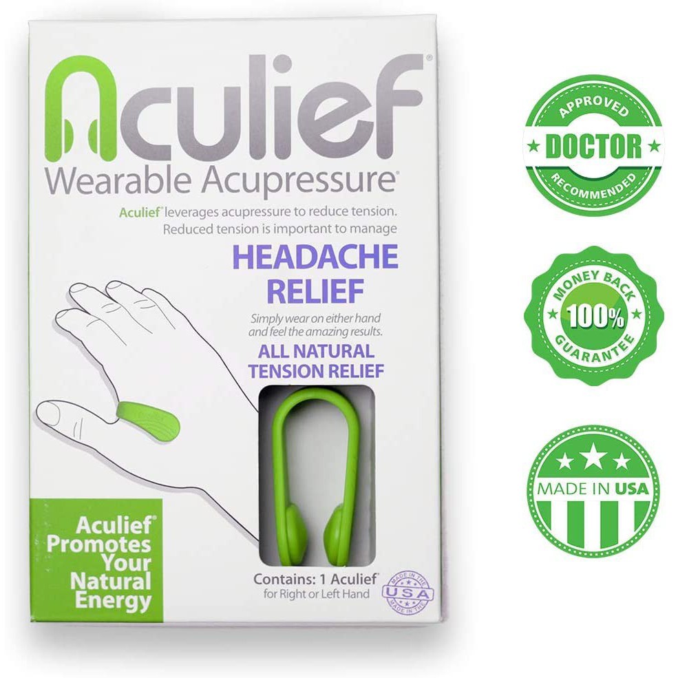 Aculief Wearable Acupressure Headache Relief for Right or Left Hand 1