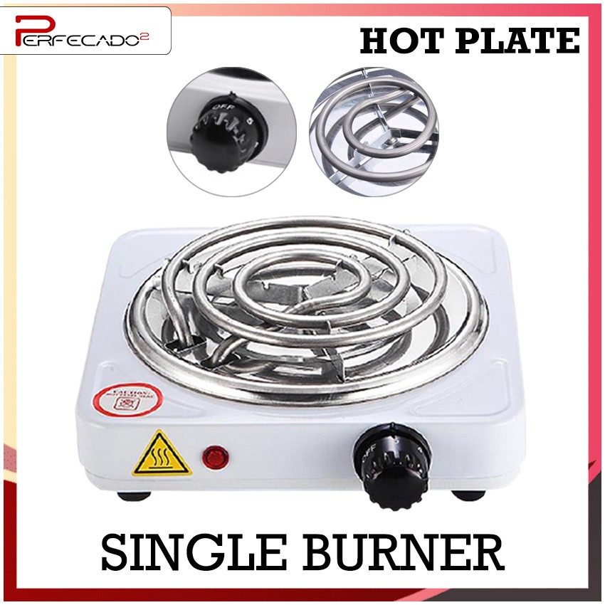 Portable Electric Stove Single Burner 1000W Hot Plate JX1010B (White