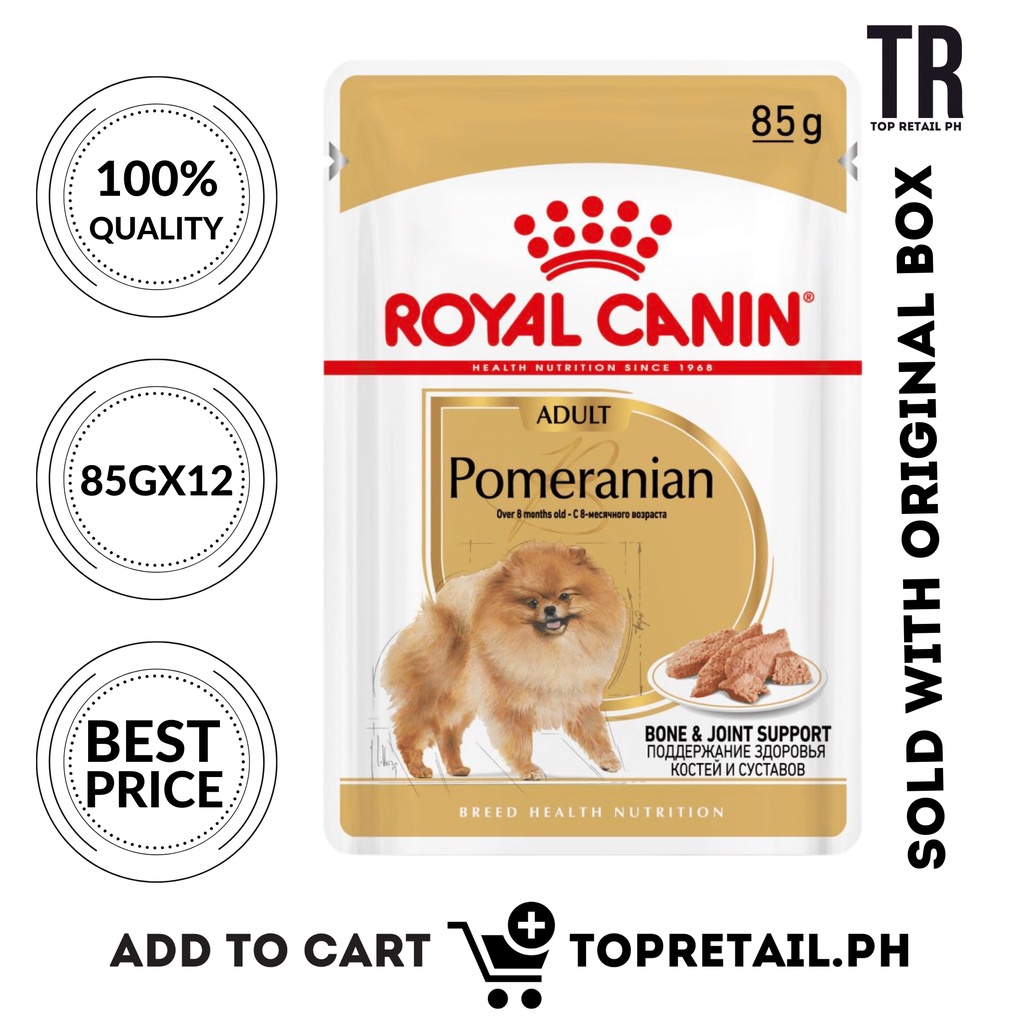 Royal Canin 85GX12 Original Box Pomeranian / Premium Wet Dog Food From
