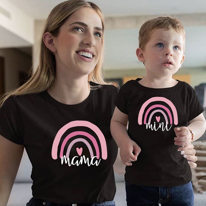 Summer Mother And Kids Matching Outfit Top Mother Daughter Matching