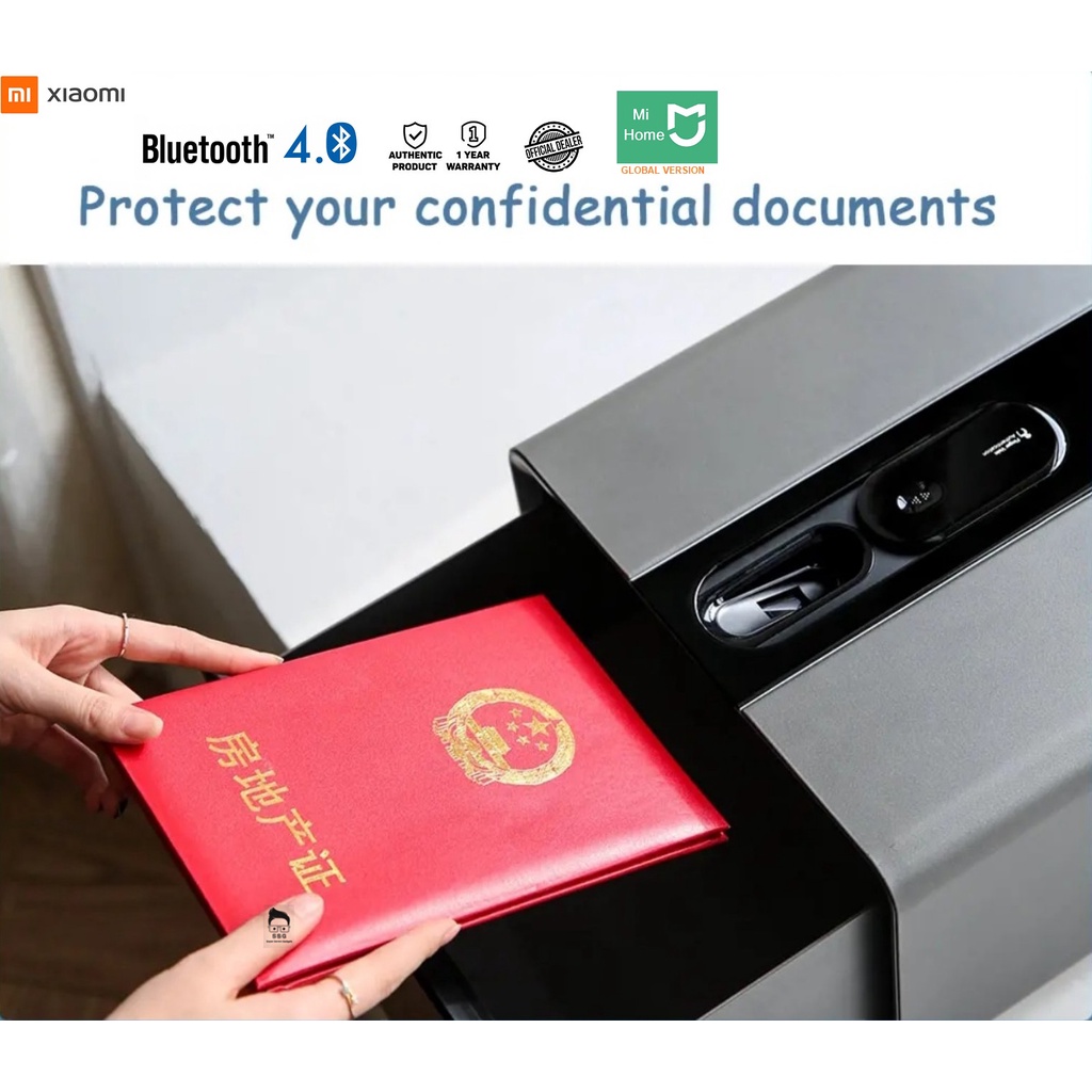 Mi Qin Smart Biometric Safety Deposit Box Bluetooth Connection Global