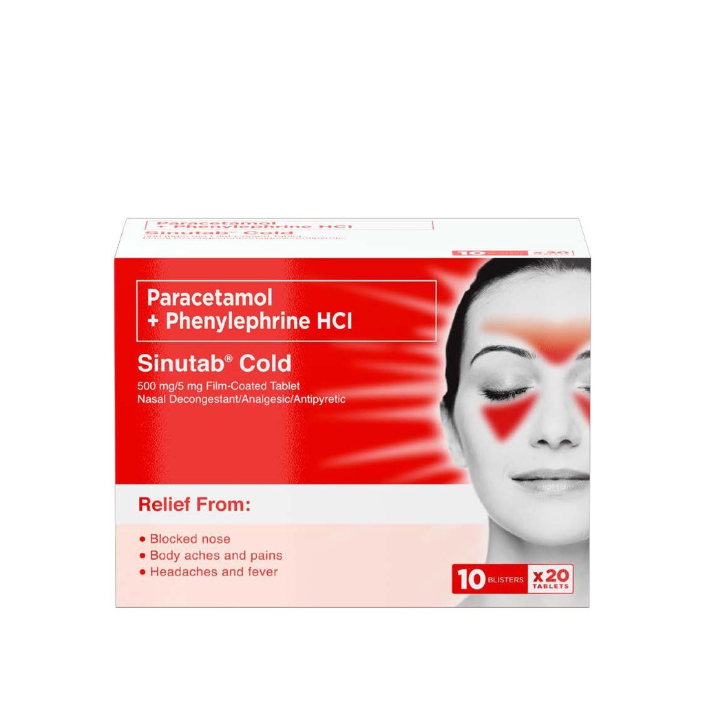 Sinutab Cold Tablet 20s Shopee Philippines