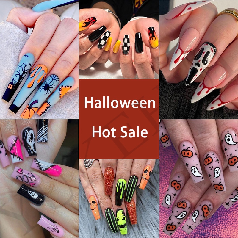 2022 Trend YUKEHUI 24 pcs Fake Nails Set With Glue Matte Nail Sticker