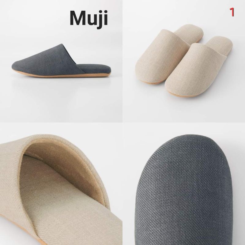 MUJI Linen Soft Slippers Home Read Before Ordering Bestsellers Shopee