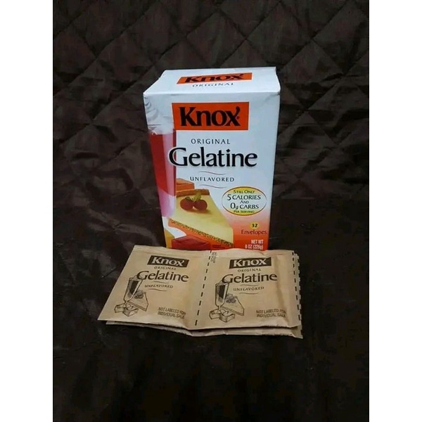 Keto Gelatine Knox 32 envelopes Shopee Philippines