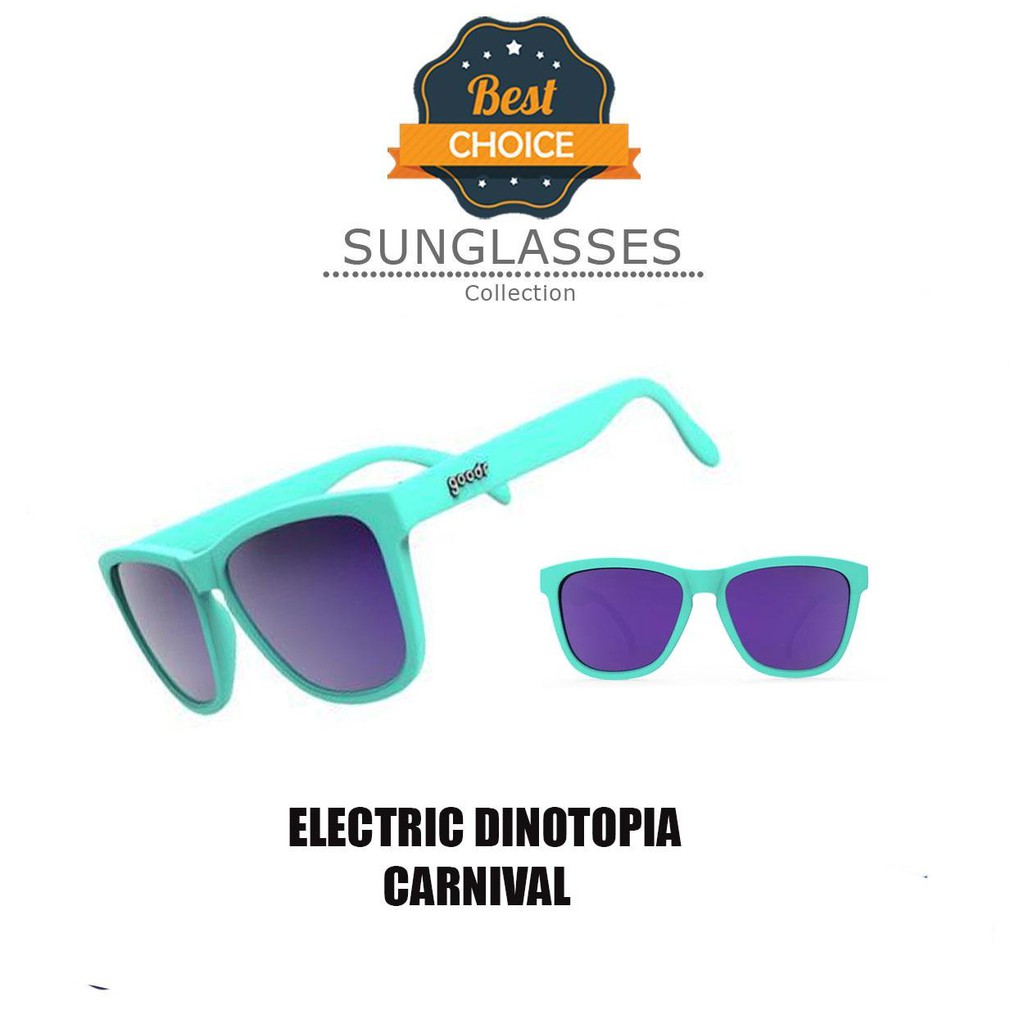 Goodr ELECTRIC DINOTOPIA CARNIVAL Sports Wear Unisex SunglassesMen