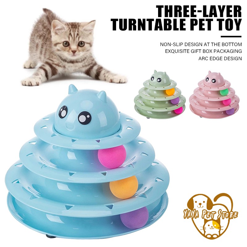 Pets Interactive Toys Cats FourTier Turntable Pet Intellectual Track