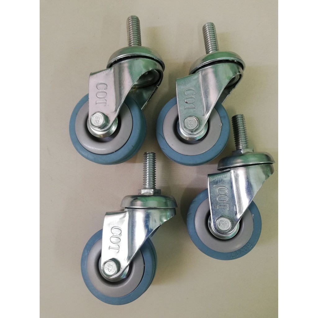 COT Rubber Caster Wheel Screw type (001050) 4pcs Shopee Philippines