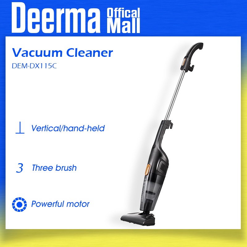 Deerma DX115C Household Vacuum Cleaner Mini Handheld Pushrod Cleaner