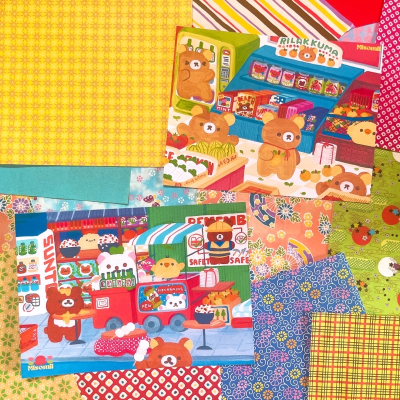 Rilakkuma & company art prints glitter sticker by miso mart