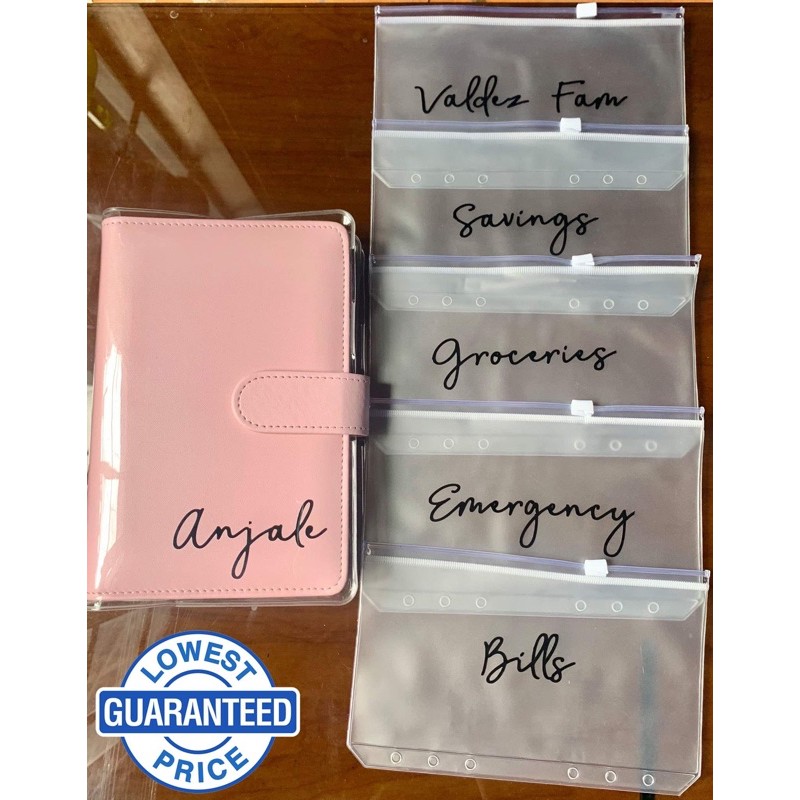 Budget Binder with 5pcs Ziplock Organizer + name Shopee Philippines