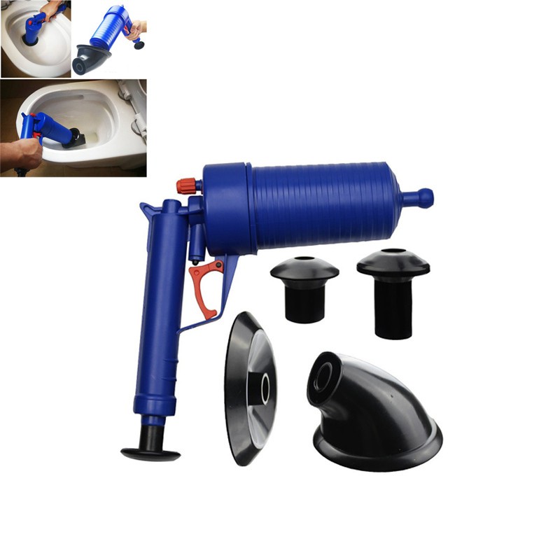 Air Power Drain Blaster gun High Pressure Powerful Manual sink Plunger