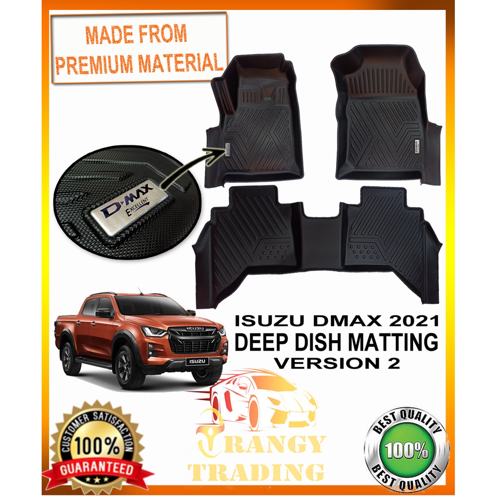 Isuzu Dmax 2021 to 2023 OEM TPE / EXCELLENT Deep Dish Matting PREMIUM