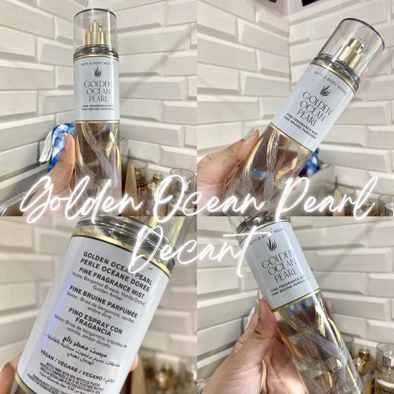 Bath and Body works Golden Ocean Pearl Decant 5ml 10ml 25ml Shopee