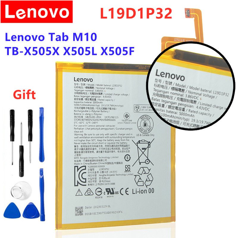 Lenovo L19D1P32 New Original Battery For Lenovo Tab M10 TBX505X X505L