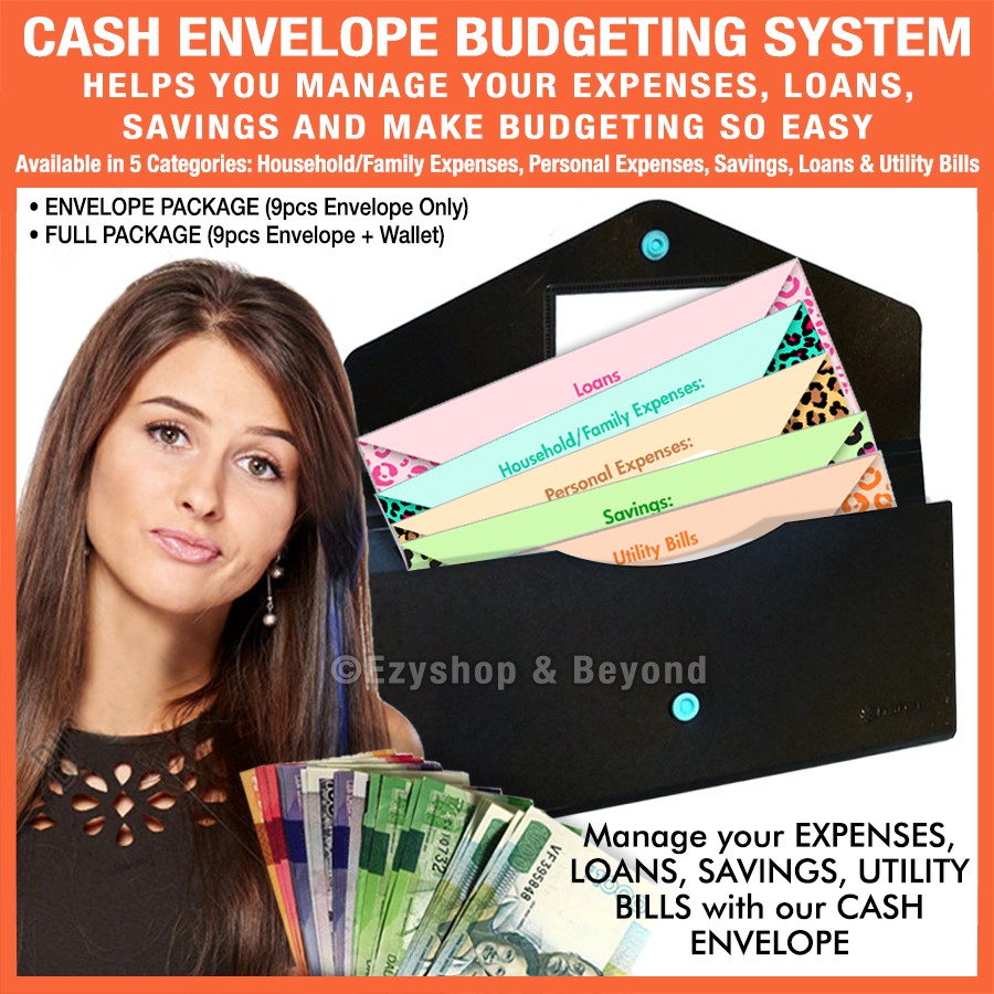 (Package) Cash Envelope Budgeting System, Budget Keeper, Money