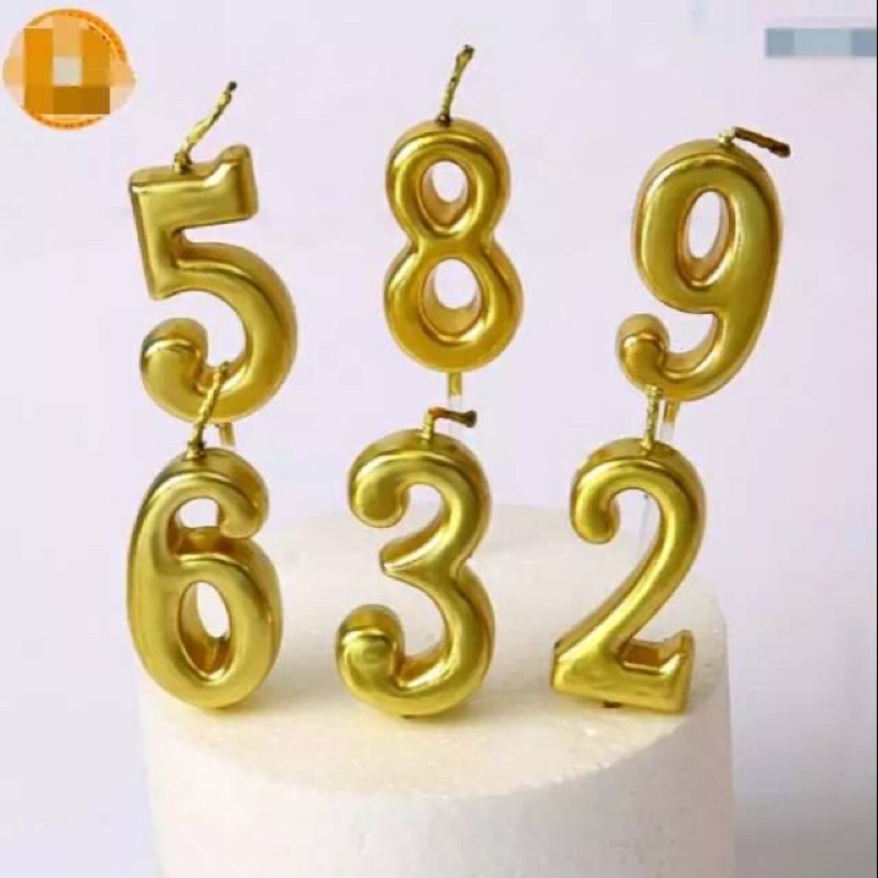 Gold silver Birthday Cake Candles Available Shopee Philippines
