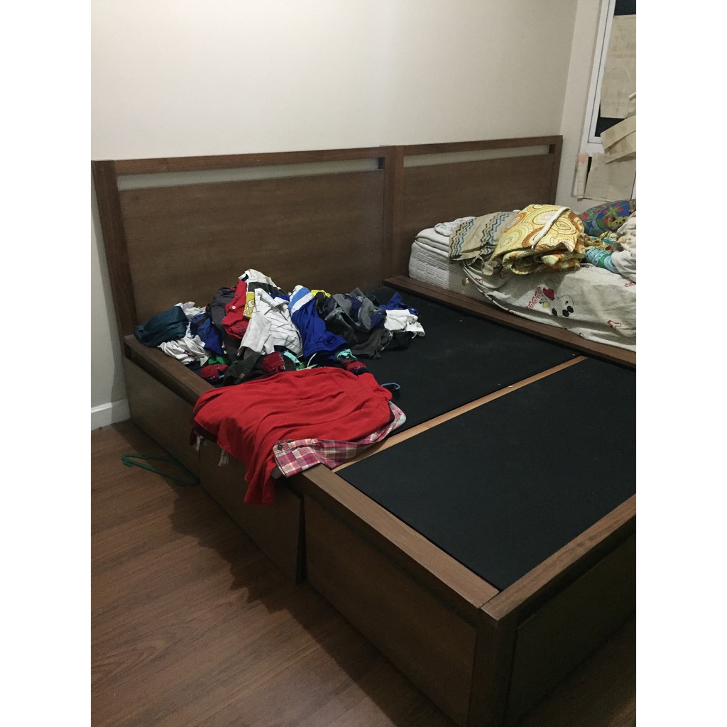 Wooden Bed Frame for sale SECOND HAND Shopee Philippines
