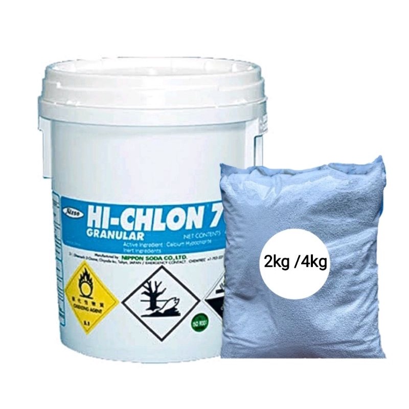 2 Kg and 4 Kg Japan Origin CHLORINE GRANULES for Swimming Pool (HiChlon 70 and Aqua Organic