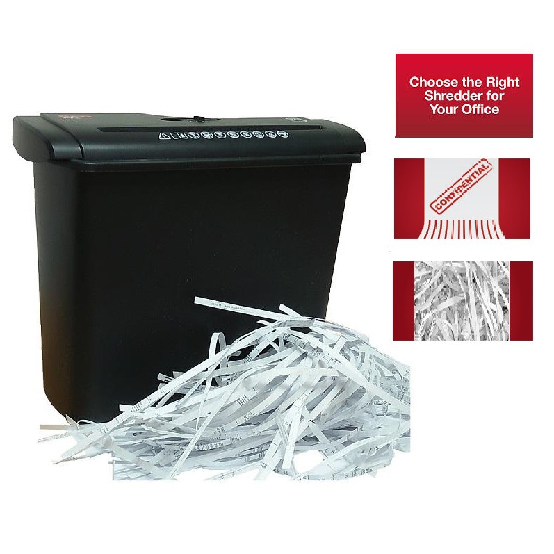Strip Cut Paper Shredder Heavy Duty Paper Shredder 6 Sheet Paper