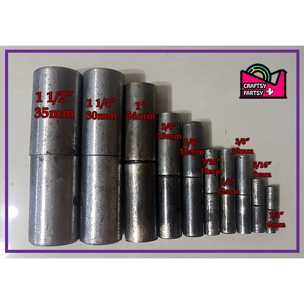 (PER PIECE) Cylindrical Hinges 6mm (1/4") to 18mm (3/4") Shopee